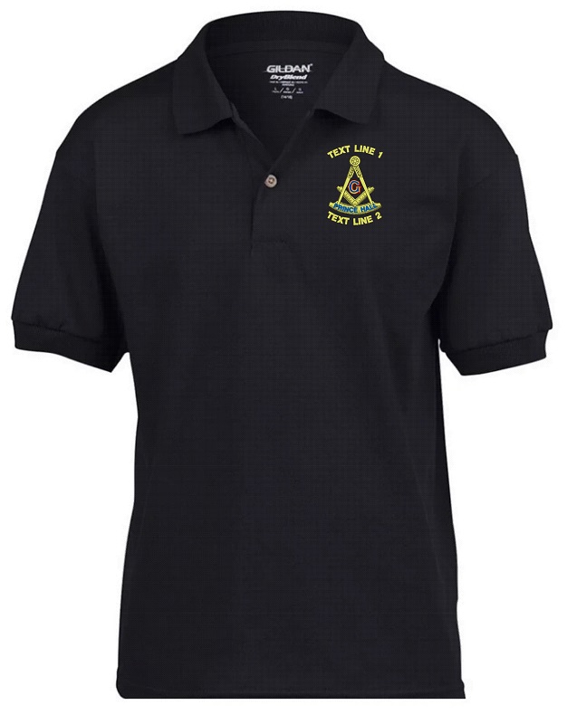 Masonic Past Master PHA Embroidered Polo Shirt #1071 (image for) Masonic Past Master PHA Embroidered Polo Shirt #1071